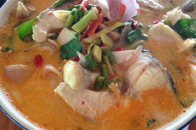 ต้มยำพุงปลาช่อน