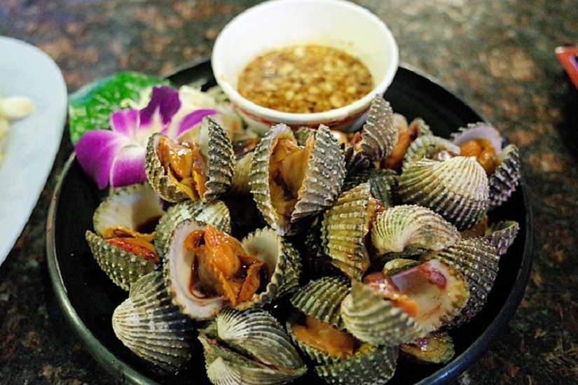 หอยแครงเผา